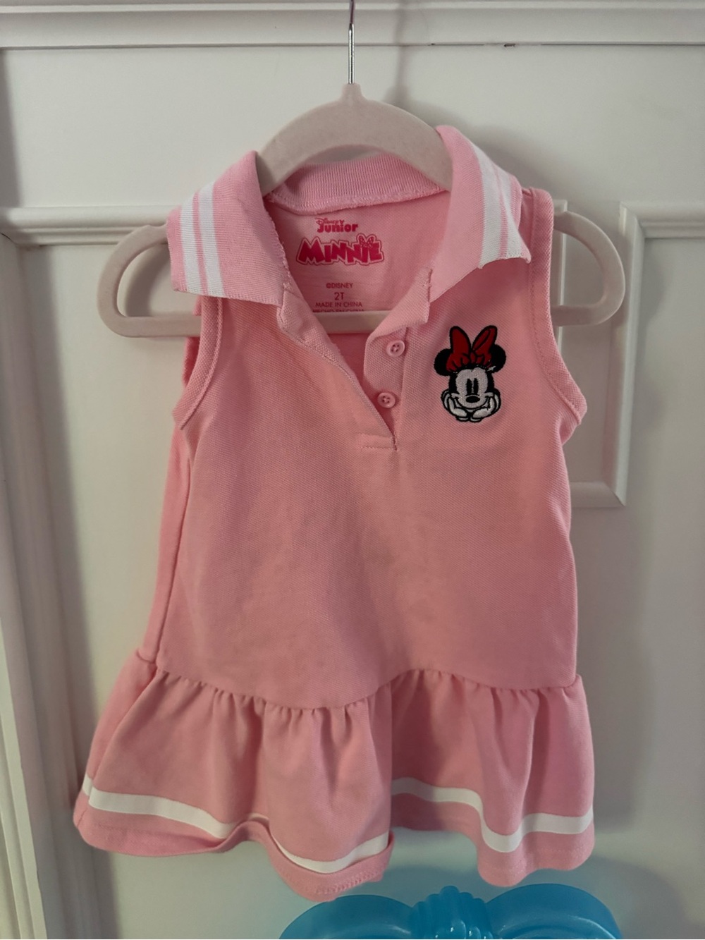 Pink Minnie Mouse Sleeveless Polo Dress